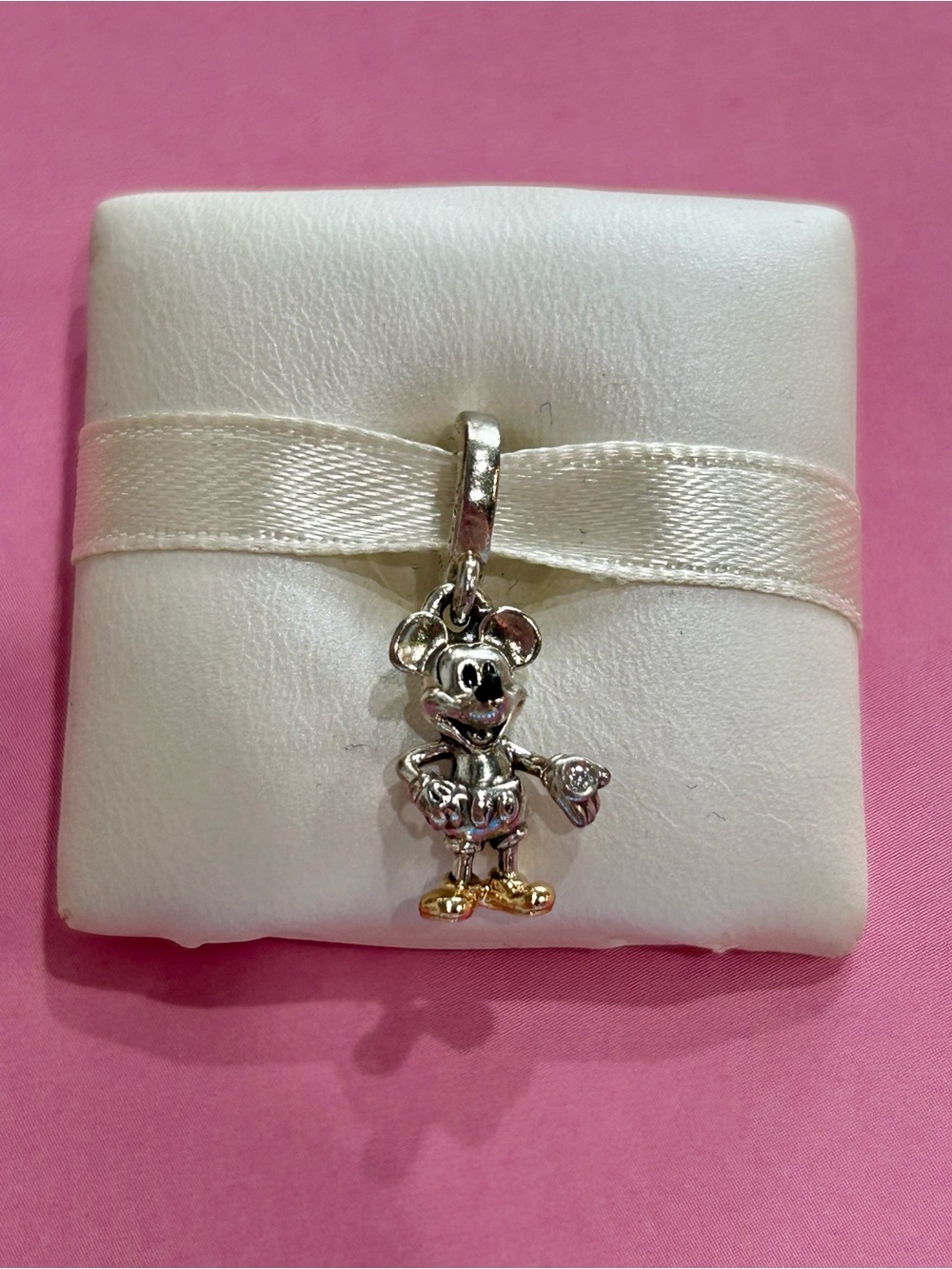 RETIRED Disney 100th Anniversary Mickey Mouse Lab-grown Diamond Charm